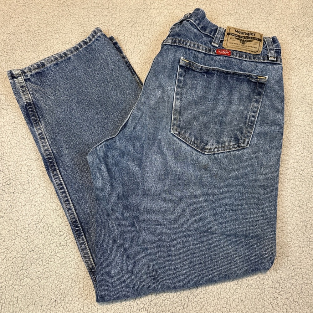 Wrangler Men's Jeans 36x30 WORK PANTS Classic Fit straight Leg Denim